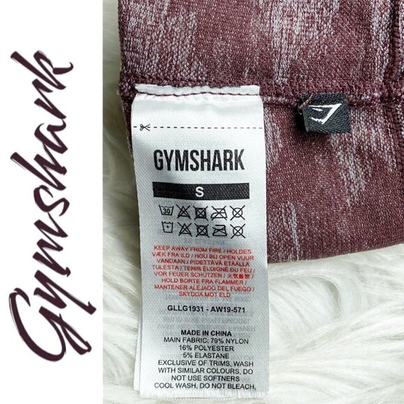GYMSHARK Adapt Camo Seamless Full Length Leggings Winter Berry, Size Small - Picture 8 of 13